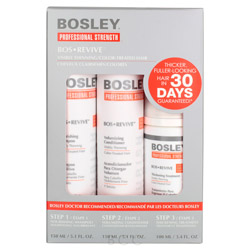 Bosley Professional Strength Bos Revive Starter Pack for Color-Treated Hair 3 piece (311045 852665002758) photo