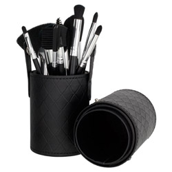 Pure Cosmetics Luxe Brush Set in Quilted Black  10 piece (88238 852661882385) photo