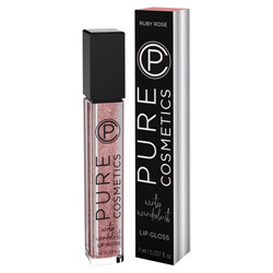 Pure Cosmetics Winter Wanderlust Metallic Lip Gloss Ruby Rose (680196046299) photo