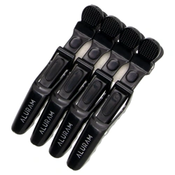 Promotional Aluram Black Alligator Clips