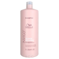 Wella Invigo Blonde Recharge Color Refreshing Shampoo - Cool Blonde 33.8 oz (99240009667 3614227271166) photo