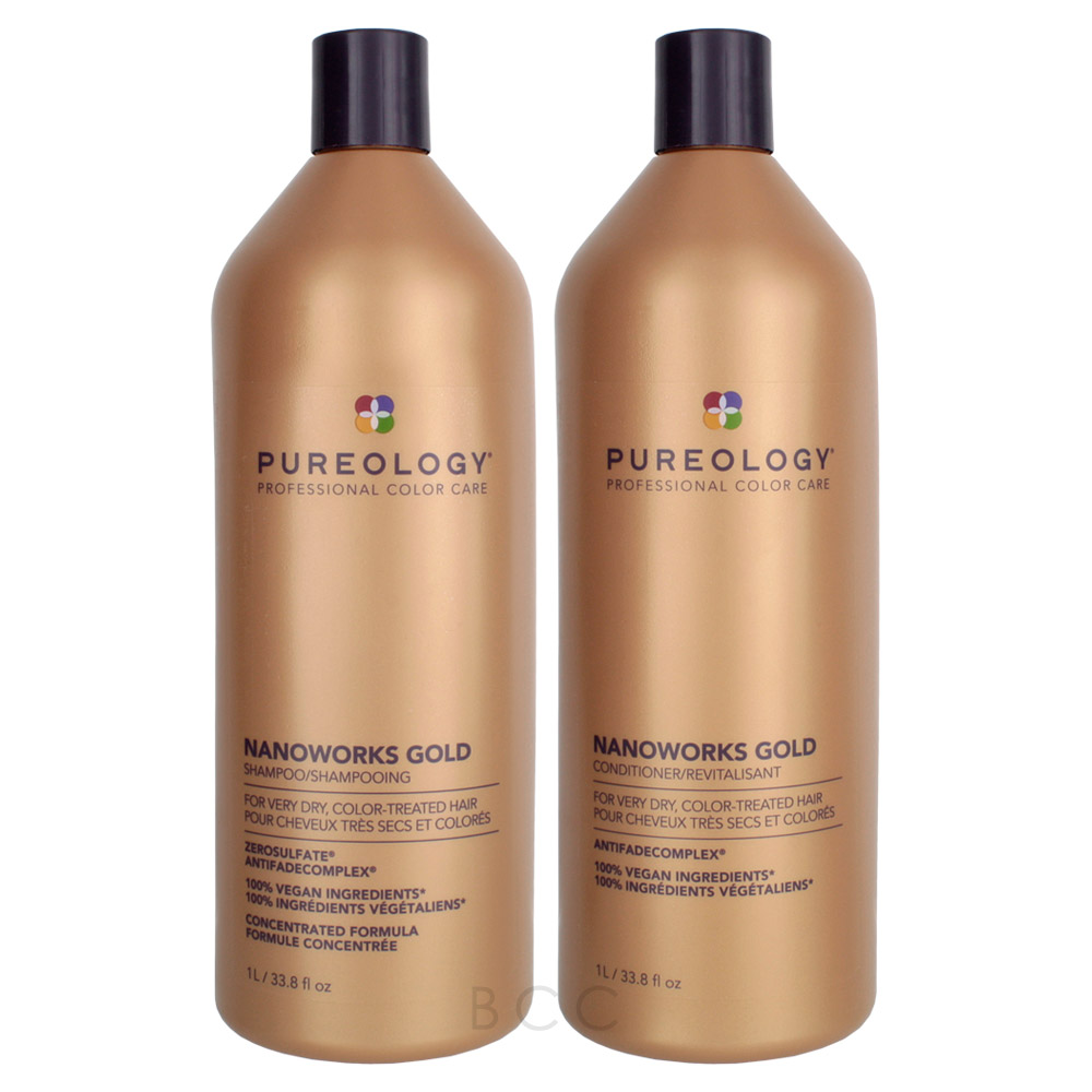 Pureology Nano Works Gold Shampoo & Conditioner Set Beauty Care Choices