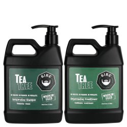Gibs Tea Tree Invigorating Shampoo & Rejuvenating Conditioner Duo - 33.8 oz