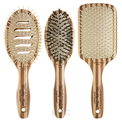 Olivia Garden Healthy Hair EcoFriendly Bamboo Brush Ionic Paddle