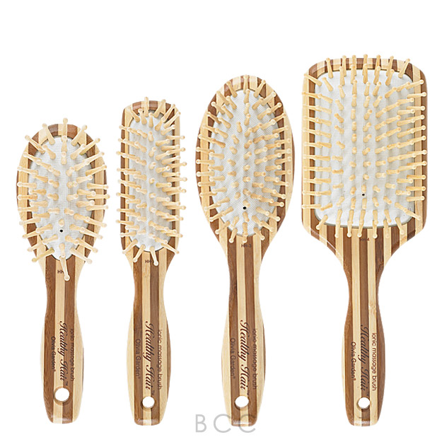 Olivia Garden Healthy Hair EcoFriendly Bamboo Brush Ionic Massage