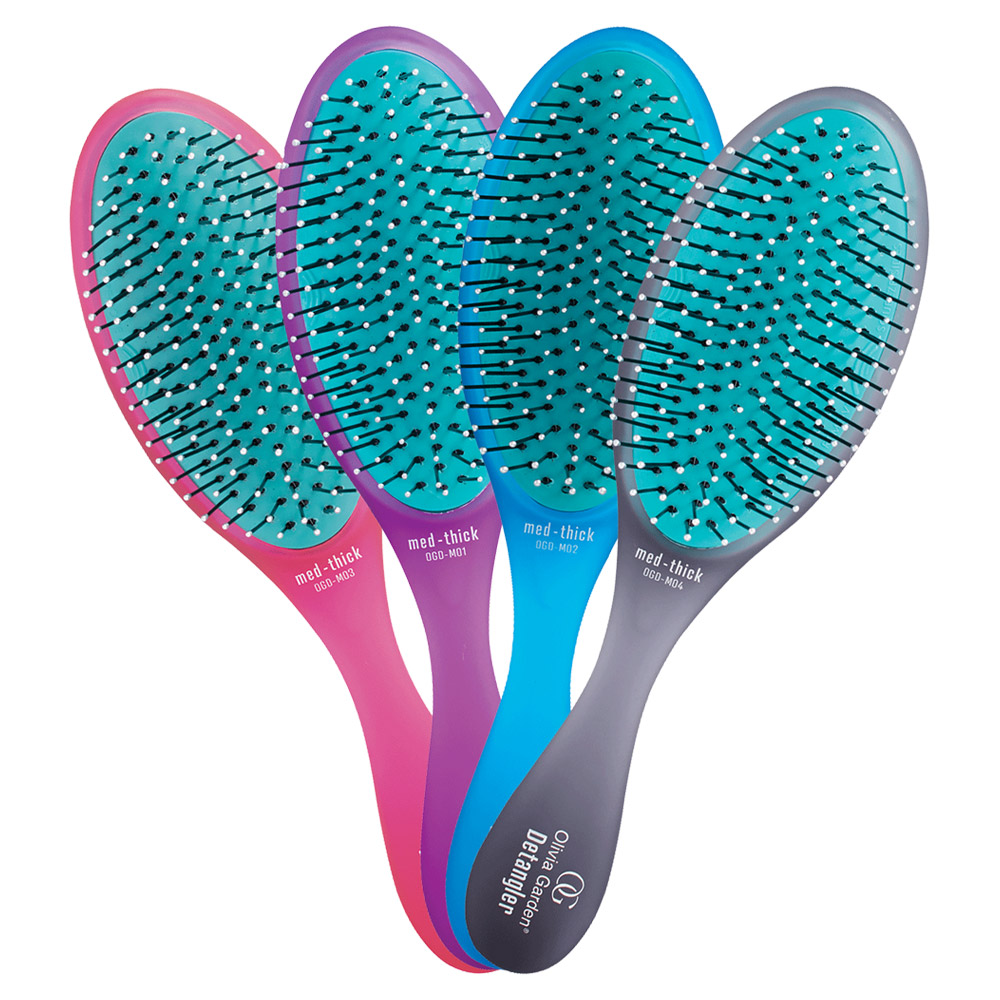 Olivia Garden OG Brush Collection - Detangler Brush for Medium-Thick Hair