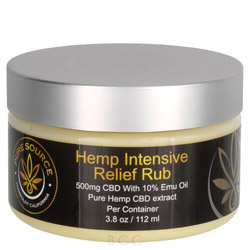 Pure Source Hemp Intensive Relief Rub + 10% Emu Oil 500mg (EPR500-118) photo