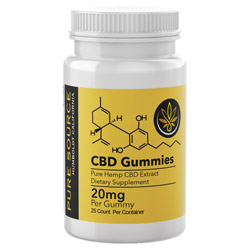 Pure Source CBD Gummies 25 piece (GUM20-25) photo