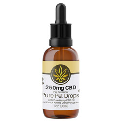 Pure Source Pure Pet Drops with Pure Hemp CBD Oil 250mg (PDP250-30) photo