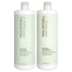 Paul Mitchell Clean Beauty Anti-Frizz Shampoo & Conditioner Duo - 33.8 oz