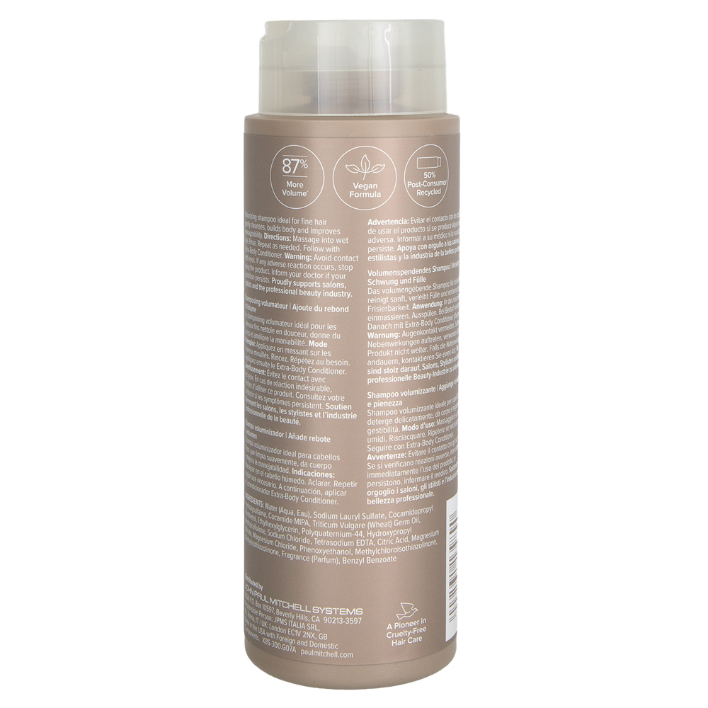Back Paul Mitchell Volume Extra-Body Shampoo 10.14oz