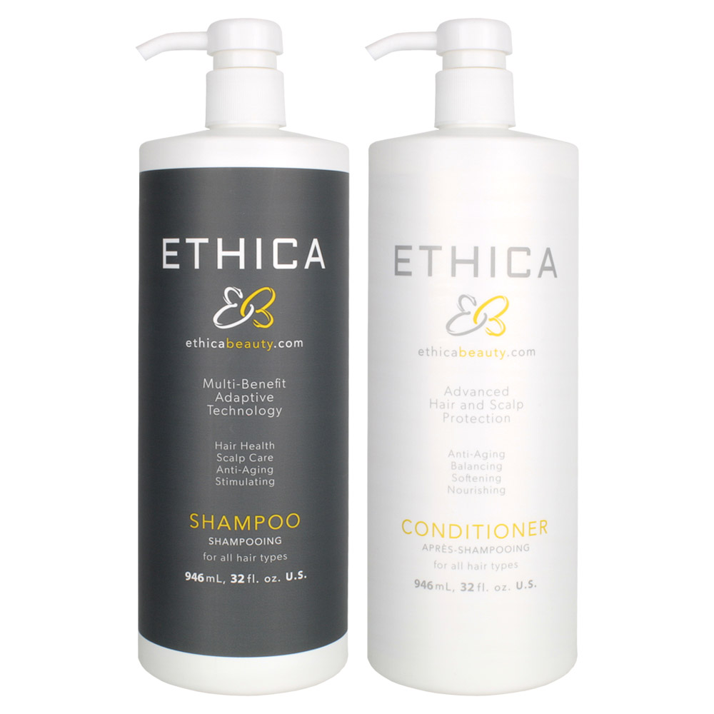 Ethica AntiAging Daily Shampoo & Conditioner Set Beauty Care Choices