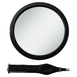 Zadro EZ-Grip Adjustable Mirror & Lighted Tweezer 12X Magnification (EZG12LT9 705004420662) photo
