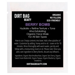 Dirt Bag Beauty Berry Bomb Organic All Natural Face Mask Single Use photo
