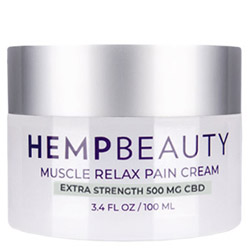 Hemp Beauty Muscle Relax Pain Cream Extra Strength 500 mg CBD (54060003 709016305078) photo