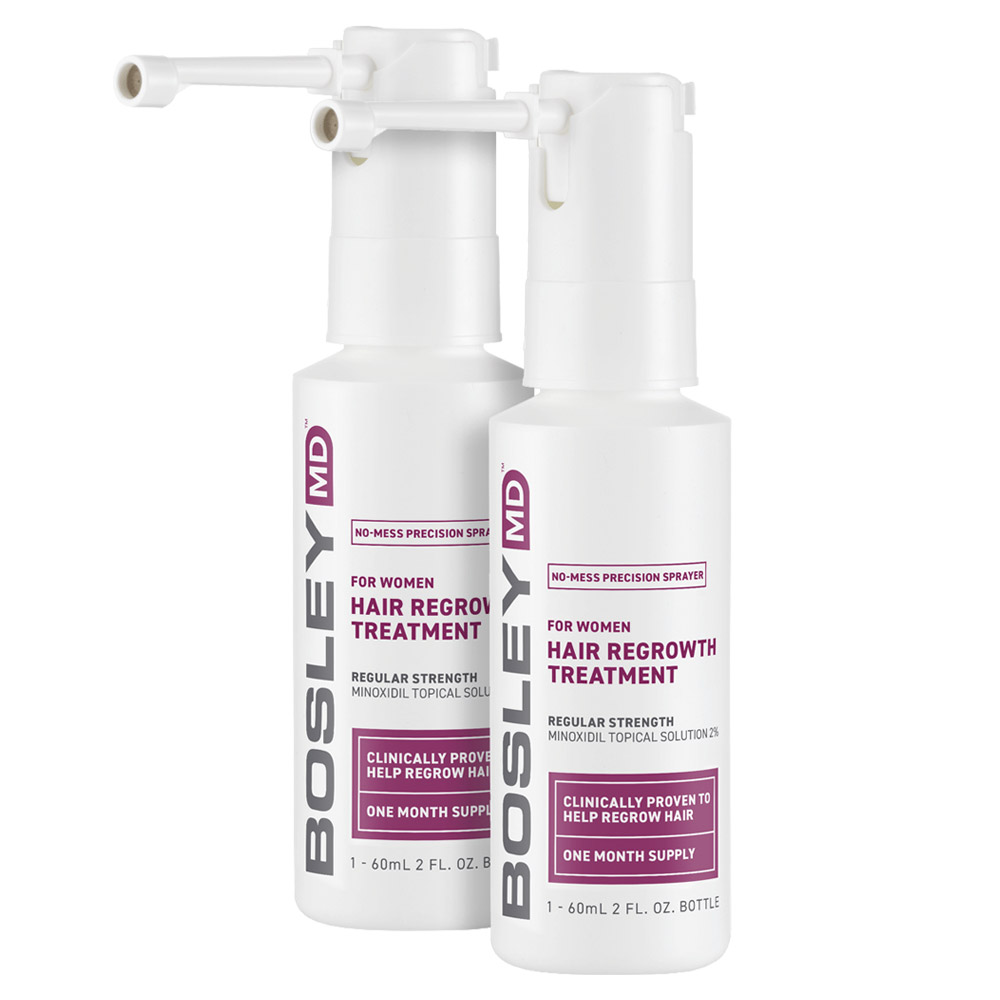 Hong Kong Traktat cyklus BosleyMD Hair Regrowth Treatment Spray For Women - Minoxidil 2% | Beauty  Care Choices