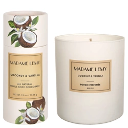 Madame Lemy Whole Body Stick Deodorant & Candle Duo - Coconut & Vanilla