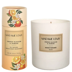 Madame Lemy Whole Body Stick Deodorant & Candle Duo - Orange Blossom & Jasmine