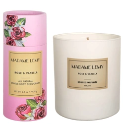 Madame Lemy Whole Body Stick Deodorant & Candle Duo - Rose & Vanilla
