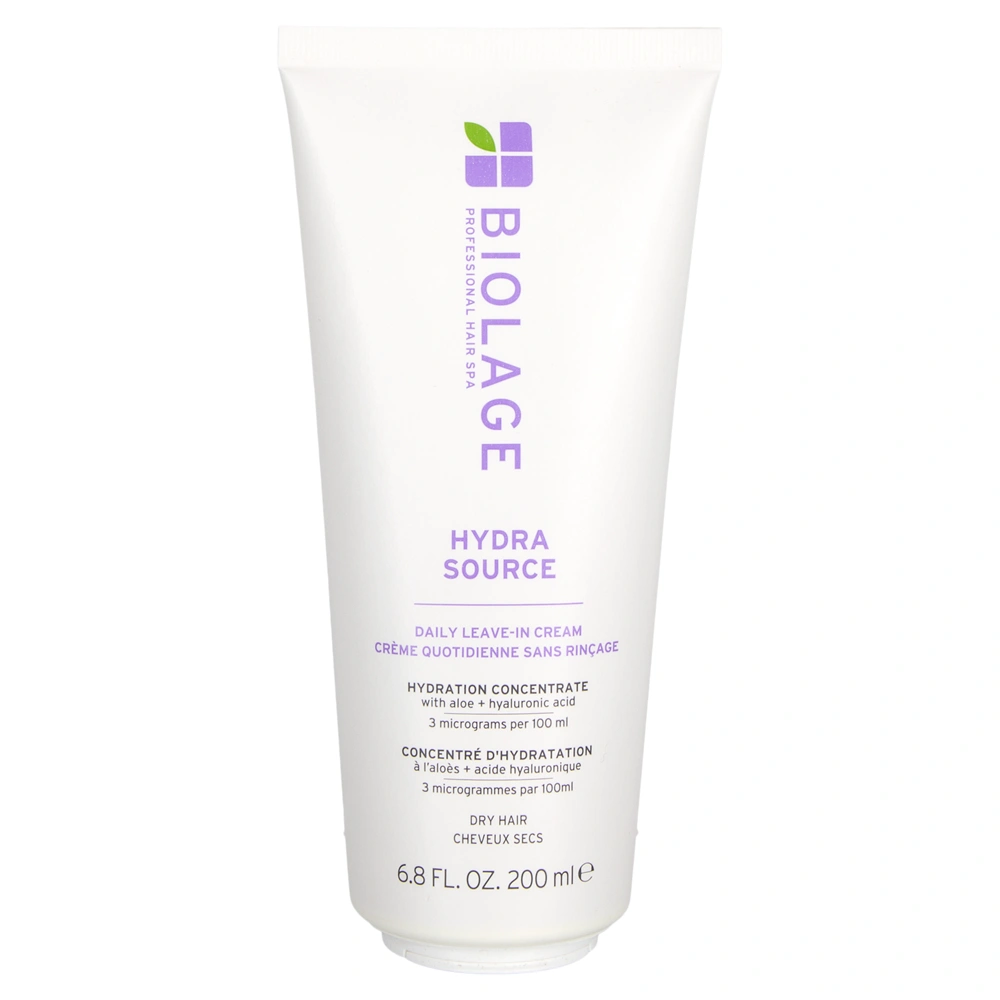 Biolage HYDRASOURCE Daily Leave-in Cream Hydration Concentrate with Aloe +  Hyaluronic Acid for Dry Hair | Beauty Care Choices
