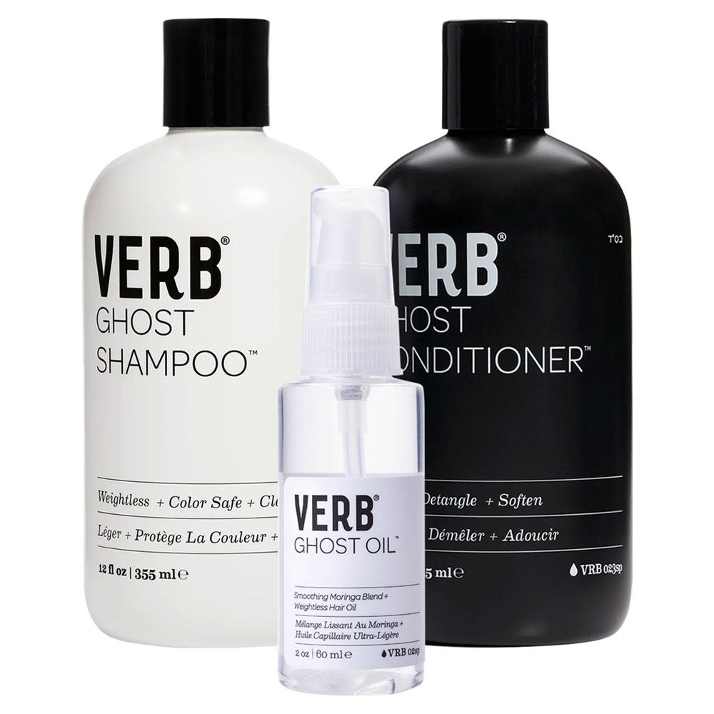 Verb Ghost Shampoo, Conditioner & Oil Trio Beauty Care Choices