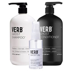 VERB Ghost Shampoo, Conditioner & Oil Trio - Liter
