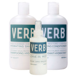 VERB Hydrating Shampoo, Conditioner & Leave-In Mist Trio