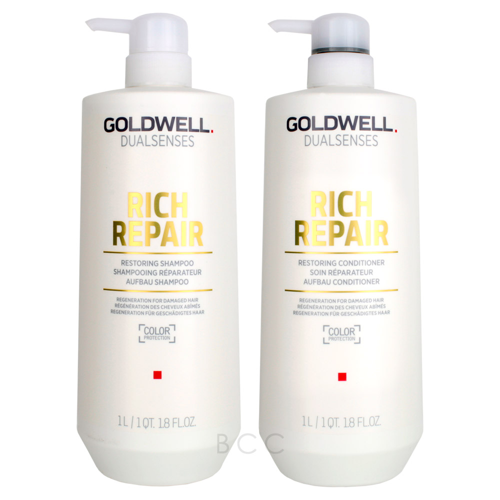 kat føle bjælke Goldwell Dualsenses Rich Repair Shampoo & Conditioner Set | Beauty Care  Choices