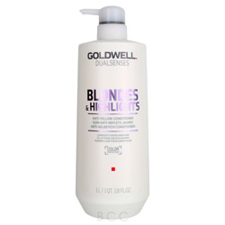 Goldwell Dualsenses Blondes & Highlights Anti-Yellow Conditioner 1 liter (206122 4021609061229) photo