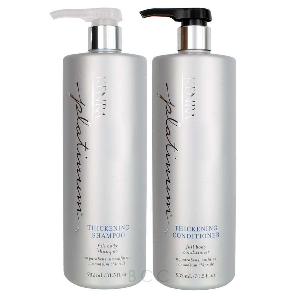 Grøn Søgemaskine optimering Stilk Kenra Platinum Thickening Shampoo & Conditioner Liter Set | Beauty Care  Choices