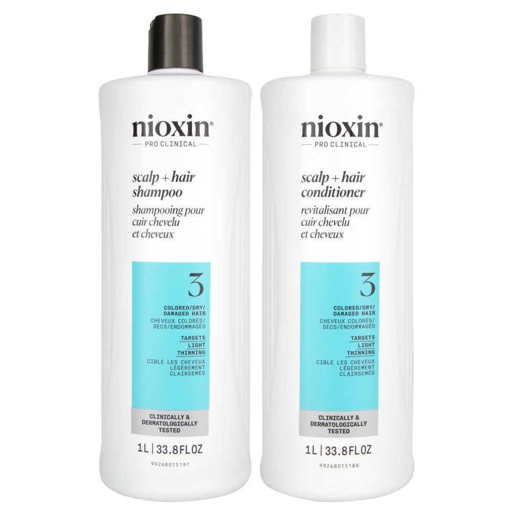Nioxin System 3 Shampoo & Conditioner Set Beauty Care Choices