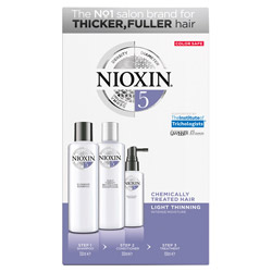 NIOXIN System 5 Kit Chemically-Treated & Light Thinning Hair (81629334 070018101129) photo