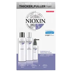 Nioxin Pro Clinical System 5 Kit - Chemically Treated, Light Thinning, Intense Moisture