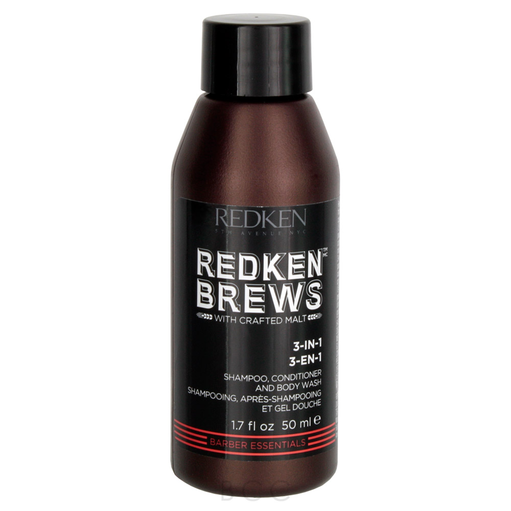 Redken Brews 3in1 Shampoo, Conditioner & Body Wash 1.7 oz Beauty