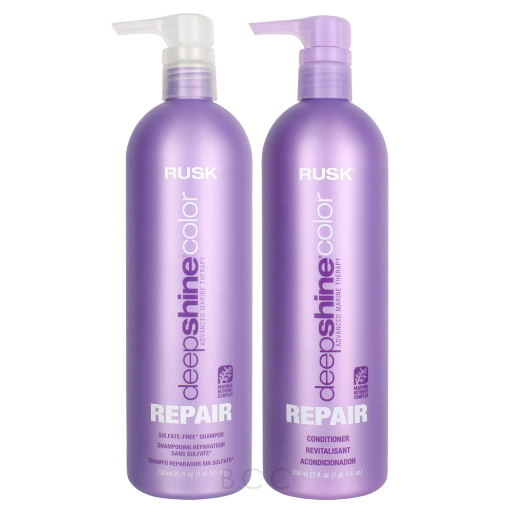 Rusk Deepshine Color Repair Shampoo & Conditioner Set Beauty Care Choices