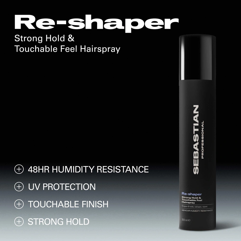 Sebastian Re-Shaper Strong Hold, Effortless Finish Hairspray