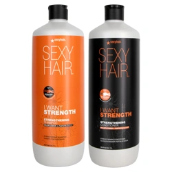 Sexy Hair I Want Strength Strengthening Shampoo & Conditioner Set - 33.8 oz