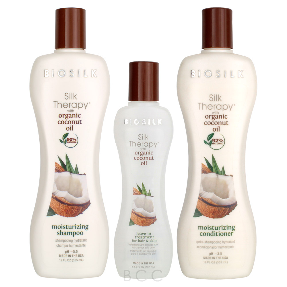 Biosilk Silk Therapy with Organic Coconut Oil Moisturizing System
