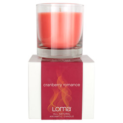 LomaTherapy All Natural Aromatic Candle Cranberry Romance (LTCRCNDL 876794002502) photo