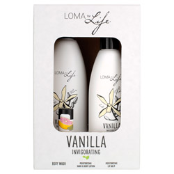 Loma for Life Body Care Set Vanilla Invigorating 3 piece (LFL-VANILLABOX 876794000980) photo