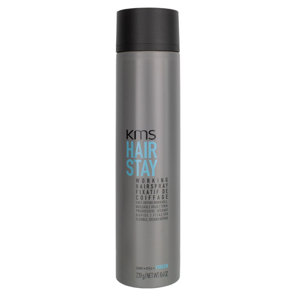 lektier Wrap Høring KMS Hair Stay Working Hairspray | Beauty Care Choices