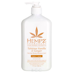 Hempz Tahitian Vanilla & Ginger Herbal Body Moisturizer 17 oz (733638 676280030480) photo