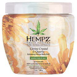 Hempz Citrine Crystal & Quartz Exfoliating Herbal Body Buff 7 oz (PP072750 676280038134) photo