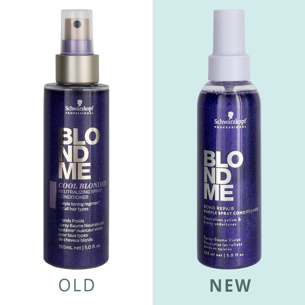 Schwarzkopf BlondMe Bond Repair Purple Spray Conditioner 5oz
