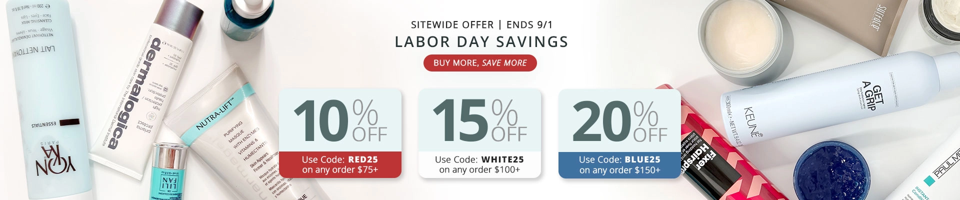 Labor Day Savings: 10-20% Off Labor Day Savings: 10-20% Off
